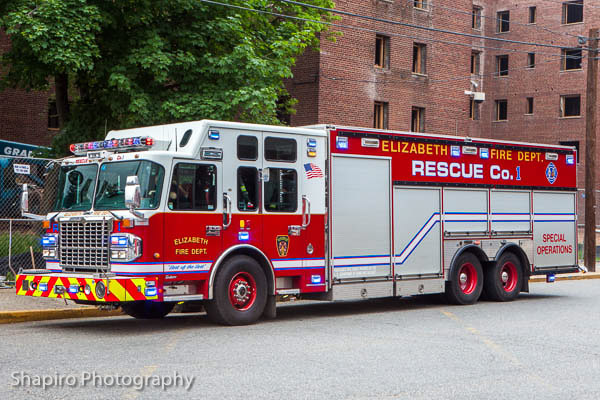Elizabeth NJ Fire Department fire trucks photos shapirophotography.net